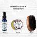 BFWood Boar Bristle Beard Brush - Military Style Walnut Black Wood - Buy Online on SooperMarket.com