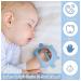3 Pack Baby Teether Teething Toys for Babies 0-6 Months - Bear Silicone Anti Dropping Hand Teether Pacifiers - Blue Caramel Green - Buy Online on SooperMarket.com