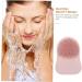 PLAFOPE Silicone Face Brush Clipper Grippers Face Brush Scrubber Silicone Scrubbers Facial Cleansing Brush Face Brush for Women Makeup Remove Brush Pink Silicone Brush Manual 8x6cm Pink - Buy Online on SooperMarket.com