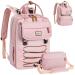Tonyee wrap backpack backpack- removable cross body bottle diaper bag travel essentials baby bag with diaper pad stylish diaper bag for mom/papa-rosa