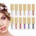 Eyeshadow Liquid - 12 Colors Shimmer Eyeshadow Waterproof Quick-Drying Long Lasting Sparkling Kit for Shiny Makeup Puchen
