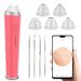 Blackhead Remover Pore Vacuum  WiFi 5.0 Megapixels Visible Facial Pore Cleanser with HD Camera Pimple Acne Comedone Extractor Kit with 6 Suction Heads USB Rechargeable Electric Blackhead Suction Tool Pink