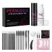 PERMANIA Lash Color Kit  Rich Black Eyelash & Brow Coloring Natural for Eyebrow Color Makeup at Home(Black)