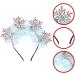 Christmas Snowflake Headbands Glitter Tinsel Headbands Sparkling Christmas Hair Hoop Headpiece Xmas Holiday Favors for Women Costume Pink - Buy Online on SooperMarket.com