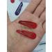 6 PCS Metal Snap Hair Clips - Red Hair Grips 5CM Long - Buy Online on SooperMarket.com