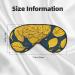 Yellow Leaves Chicken Soft Sleep Eye Mask - Breathable Female Eye Patch for Travel & Relaxation - Buy Online on SooperMarket.com
