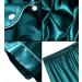 SWOMOG Kids Silk Pyjamas Set - Short Sleeve Button-Down Satin PJs for Boys and Girls, Green - Ages 4-5 to 16 - Buy Online on SooperMarket.com