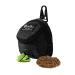 FuninCrea Dog Treat Pouch Bag Dog Treat Bag with Built-in Poop Bag Dispenser Dog Training Treat Pouch for Walking Oxford Cloth Dog Training Bag for Travel Outdoor Training (Black)