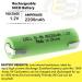 Exell 2-Pack 1.2V AA 2200mAh NiMH Rechargeable Batteries - High Power for Telecom UPS & Smart Grid Use - Buy Online on SooperMarket.com