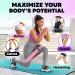 MhIL 5 Resistance Bands Set for Working Out - Best Exercise Bands for Legs, Butt, and Glutes - Stretch Gym Fitness Bands for Men and Women - Home Elastic Loops in Pink, Black, Green, Purple, Grey - Buy Online on SooperMarket.com