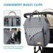 Lekebaby Diaper Backpack - Multifunctional Gray Baby Diaper Bag with Organizer & Changing Pad - Large Capacity Travel Bag for Parents - Buy Online on SooperMarket.com
