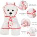 Shop Petcute Waterproof Dog Raincoat with Hood - Transparent PVC Breathable Button Closure | Ideal for Medium & Large Dogs in Red - Buy Online on SooperMarket.com