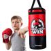 Hanging Kids Punching Bag for Ceiling / Wall 2 Ft, Unfilled | Professional Style Youth Punch Bag | Training in Martial Arts / Boxing / Karate for Boys or Girls Age 5 - 15 | Gloves Not Included