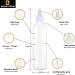Brightfrom Rotating Clasp Applicator Bottles - 170ml Refillable White Plastic Multi-purpose Squeeze Bottles (2 Pack) - Ideal for Easy Use & Storage - Buy Online on SooperMarket.com