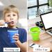 4 Pack Silicone Collapsible Travel Cup Set with Lid - Reusable & Expandable Drinking Mug for Camping and Hiking - Buy Online on SooperMarket.com