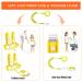 Toddler Safety Harness with Lock and Anti Lost Wrist Link, Reflective Tape Liner - Yellow Leash (6.5ft) - Buy Online on SooperMarket.com