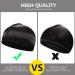 2PCS Men's Silky Stocking Wave Cap Set for Good Compression Over Durag - Black (Thick Hair Style) - Buy Online on SooperMarket.com