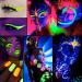 Buy Neon Face Body Paint Sticks Kits - Glow in the Dark DE LANCI Blacklight Reactive Makeup for Adults & Kids - Perfect Blendable Neon Party Supplies in Yellow Red & Green - International Shipping Available - Buy Online on SooperMarket.com
