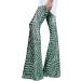 TUNUSKAT 70s Sparkly Sequin Palazzo Pants - High Waist Wide Leg Flare Trousers for Women | Night Club Disco Outfit - X-Large, Army Green - Buy Online on SooperMarket.com