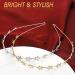 Star Rhinestone Headband Set for Women and Girls | Pearl and Crystal Wedding Headpiece | Shiny Metal Hairband (Gold/Silver) - Buy Online on SooperMarket.com