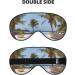 Beach Palm Tree Chairs Eye Mask | Soft Travel Eye Patch for Women | Relaxation & Breathable Sleep Mask - Buy Online on SooperMarket.com