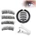Magnetic Eyelashes Reusable Self-Adhesive Eyelashes with Applicator Natural Fluffy Curling Long Eyelashes 3D Effect Waterproof Fake Eyelash Set KS01-4