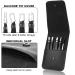 Mayki Black 6PCS Professional Stainless Steel Eyebrow Tweezers Set for Precision Hair Removal - Ideal for Women, Men, Ingrown Hairs, Splinters, and Ticks - Buy Online on SooperMarket.com