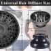 Universal Adjustable Hair Dryer Diffuser Attachment for Curly Hair | Fits Blow Dryer 4.3-6.5CM | Professional Salon Tool in Black - Buy Online on SooperMarket.com
