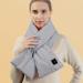 Zceplem Electric Neck Heating Pillow - 3 Temperature Settings Warm Collar for Men & Women Gray Heating Scarf for Outdoors - Buy Online on SooperMarket.com