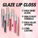 LANGMANNI 10 Colors High Shine Lipgloss Set - Diamond Gliter Shimmer Liquid Lipstick Kit for Girls - Buy Online on SooperMarket.com