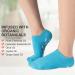 Moisturizing Gel Heel Spa Socks for Soft, Smooth Feet - Infused with Essential Oils - (Blue & Purple) - Women & Men - Buy Online on SooperMarket.com