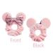 Mouse Ears Sequin Velvet Hair Scrunchies Set - Black, Red, Pink - Buy Online on SooperMarket.com