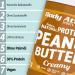 Body Attack Protein Peanut Butter 1kg - Vegan Natural Low Sugar 30% Protein Sea Salt - Healthy Snack Option - Buy Online on SooperMarket.com