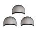 MapofBeauty 3 Pieces Elastic Hair Mesh Net One Size Wig Caps(Black)
