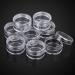 Pinsheng 50-Piece Clear Empty Cosmetic Containers - 5ml Travel Cream Jars with Lids Nail Art Jars & Spatula for Lip Balm & Lotion - Buy Online on SooperMarket.com