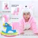 Doladola Unisex Baby Hooded Pink Husky Romper | Infant/Toddler's Cartoon Animal Jumpsuit & Pajama Set (6-12 Months) - Buy Online on SooperMarket.com