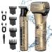 Hatteker Foil Shaver Electric Razor Men's Shaver T-Blade Trimmer Beard Trimmer Beard Clipper Hair Clipper LED Display Waterproof Wet/Dry Shaver Kit 2 in 1