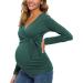 Love2Mi Long Sleeve Maternity Breastfeeding Top - V-Neck Cute Maternity Clothes | Hunterbr Long | Women's - Buy Online on SooperMarket.com