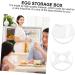 Hemoton 3pcs Egg Storage Box Eggs Food Tray Fridge Mustard Cutlery Tray Egg Holder Refrigerator Egg Cup Assorted Colorx3pcs 17.5x8.5x2cmx3pcs - Buy Online on SooperMarket.com