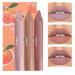Fusang 3Pcs Nude Matte Lipstick Set Crayon Matte Lip Stain Long Lasting Nude Lipstick for Women Nourishing Lipgloss Set Moisture Smooth Matte Lip Stick Waterproof Velvet Lip Gloss Set(Set A)