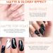 Modelones Matte Gel Top Coat Set - No Wipe, Soak Off Varnish 3x10ml - High Gloss Shiny & Matte Effects - LED Lamp Required - Nail Polish Base & Top Coat - Buy Online on SooperMarket.com