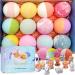 Bath Bombs for Kids with Puppy Toys Surprise Inside 3.5 oz Kid Bath Bombs Handmade Bubble Bath Fizzies Colorful Bath Bombs 12 Pcs Set Birthday/Christmas Gift for Girls Boys
