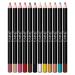 IS'MINE Matte & Shimmer Lip Liner Pencil Set - 12 Assorted Colors Natural Lip Makeup Soft Pencils Waterproof and Longwear Ultra Fine Lip Liners (Color Set-2)