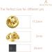 Beadnova Butterfly Clutch Metal Pin Backs - 50 Gold Lapel Pin Backings - Buy Online on SooperMarket.com