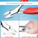 Orelex Nail Scissors & Cutters for Ingrown & Curly Nails - Ergonomic Stainless Steel Fingernail Clipper with Nail File - Professional Quality - Buy Online on SooperMarket.com