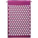 Accupuncher Mat | Portable Pressure Point Mat with Strike | Accupressure Mat and Pillow Set Promotes Relaxation & Strike for Optimal Health and Wellness Purple Two Piece Suit - Buy Online on SooperMarket.com