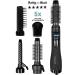 REVAMP Progloss Airstyle Heated Volumiser Brush with Retractable Comb - Black - Buy Online on SooperMarket.com