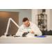 Buy Lumeno 8615SW Magnifying Lamp - 60 LED Workplace Lamp with 5 Diopters | Perfect for Reading Cosmetics and Soldering - Large Oval Lens 110x150mm - International Shipping Available - Buy Online on SooperMarket.com