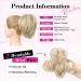 REECHO Blonde Messy Bun Hair Piece with Claw Clip for Women - Short Ponytail Extension with Bendable Metal Wire - Buy Online on SooperMarket.com