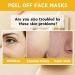 Peel Off Face Masks Retinol Gold Foil Peel Off Mask Gold Facial Mask Anti Wrinkle Anti Aging Face Mask Skincare Blackhead Remover Moisturizing Gold Mask Fade Fine Lines Brightening - Buy Online on SooperMarket.com